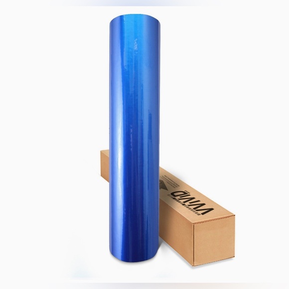 VIVID XPO Gloss Liquid Metal Dark Blue Vinyl Car Wrap Adhesive Film - Picture 6 of 6